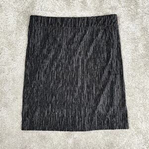 Noisy May Velvet Mini Skirt Size S Black Metallic Stretchy Whimsigoth Party Glam